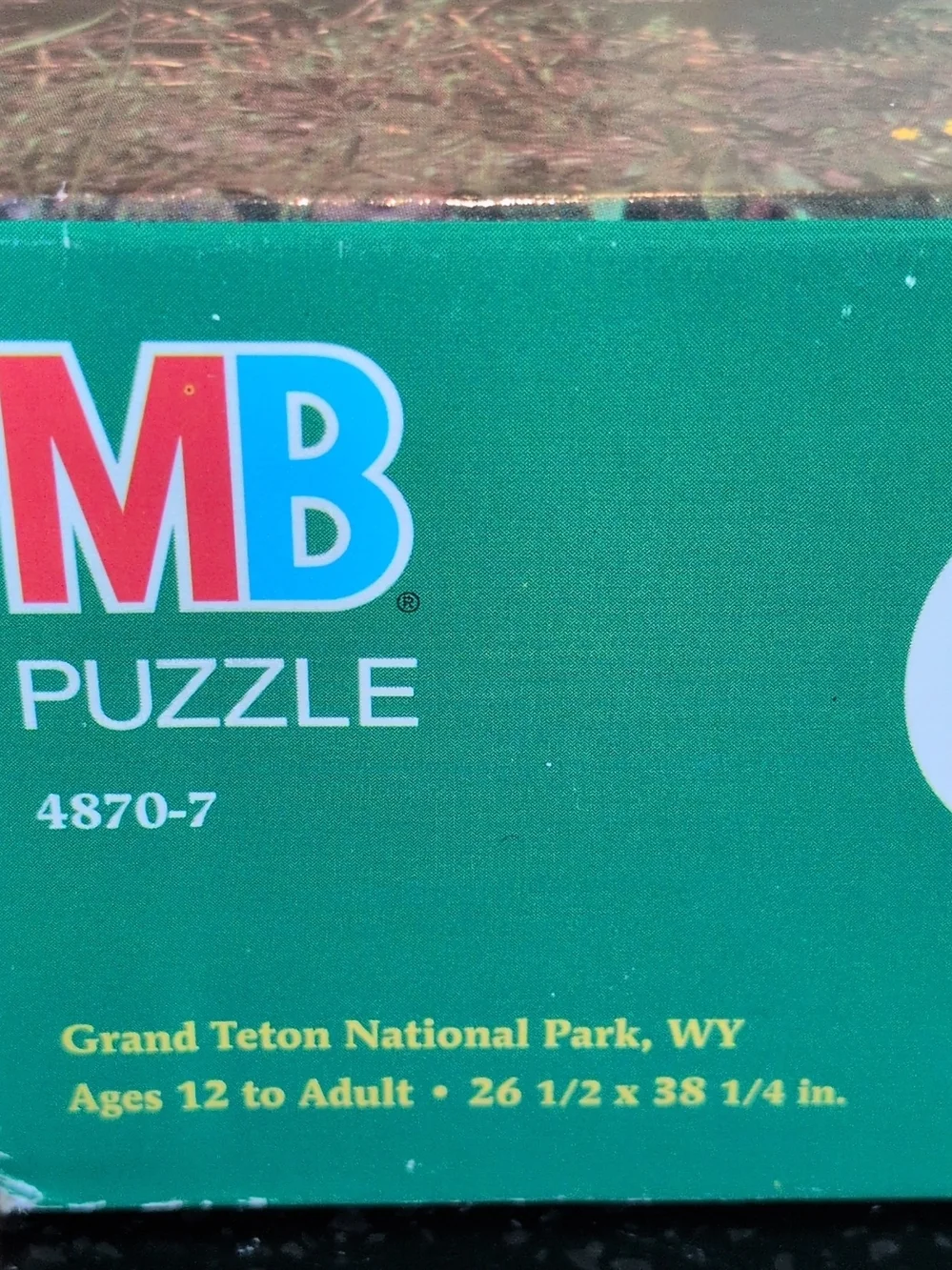 VTG Milton Bradl500 Piece Puzzle Mountain Wildflower Wall Art - Yellow New Inbox